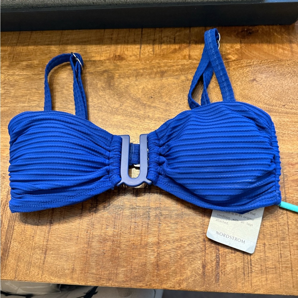 Sea Level Swim Australia Blue Bandeau Bikini Top